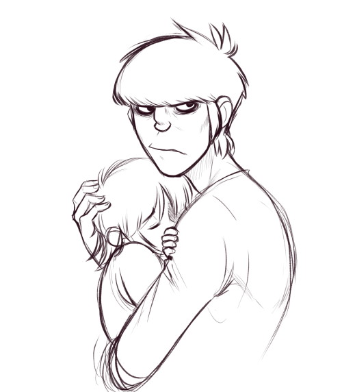 gorillaz murnoc and noodle фанарт